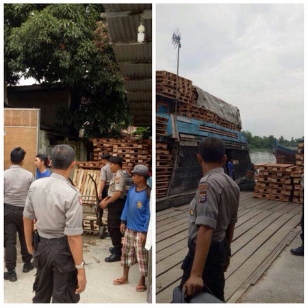 Sabhara Polresta Giat Patroli di Pelabuhan Rakyat